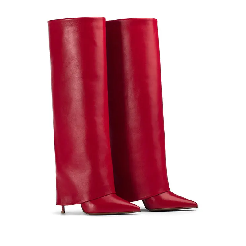 Women's oversized knee high boots, sharp and innovative pants, high heels and ultra-thin high heels, sexy boots