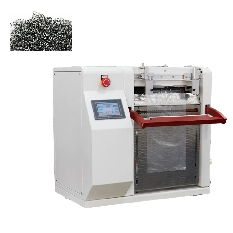 Настольная полуавтоматическая упаковочная машина для роликовых крышек из полиэтилена с термотрансферным наверпринтером