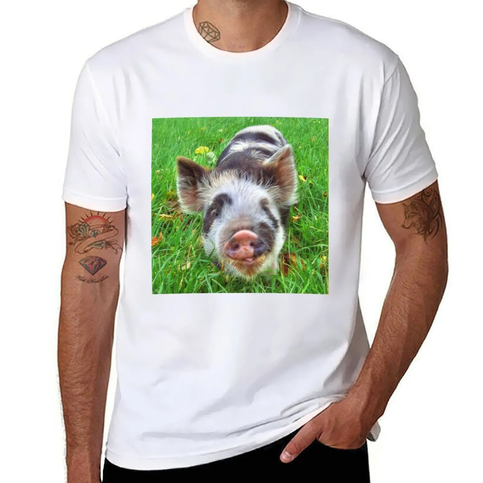 

Oink T-Shirt printed t shirts for man t shirts for man graphic tees black cotton t-shirt plain for man package T-shirt