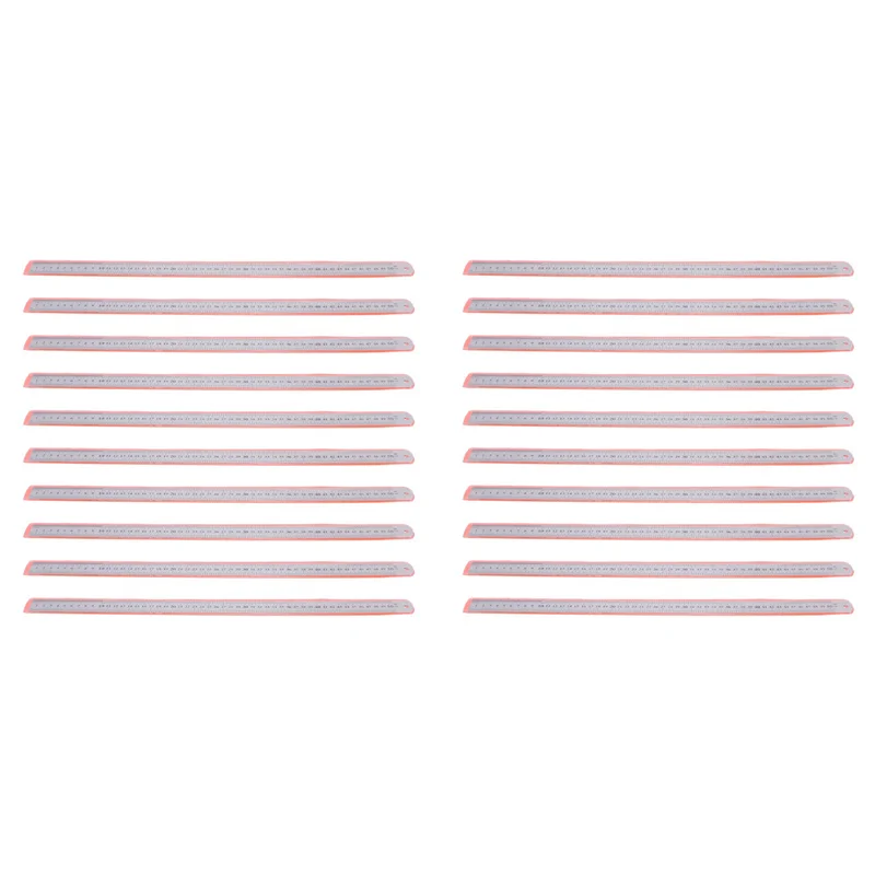 ABGI-20X Groef rechts roestvrijstalen metrische liniaal 50 cm roestvrijstalen metrische liniaal