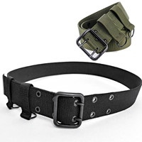 Russian Tactical Belt - 17 Issued VKBO Black Nylon Double-Pin Training Belt for Russian Military Fans