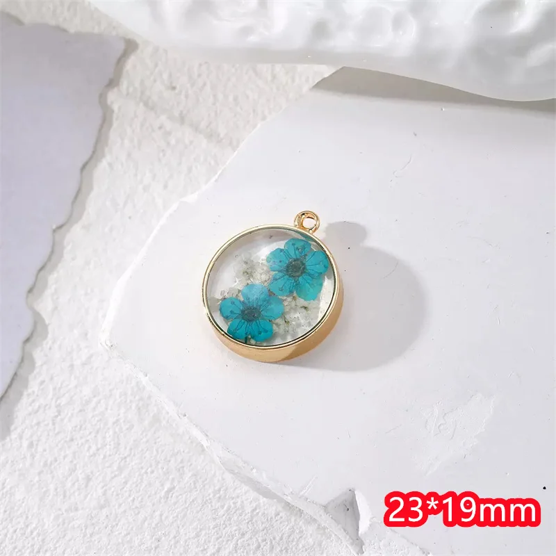 Wholesale 24pcs/lot color  flowers core geometry rounds shape copper floating locket beads diy jewelry garment pendant accessory