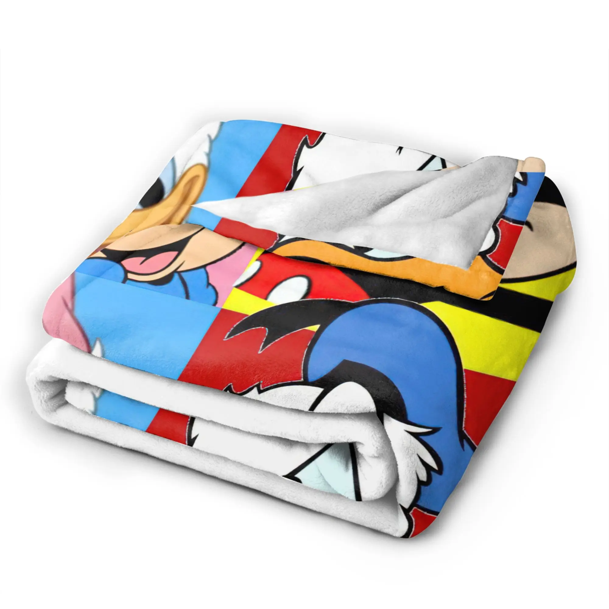 ميكي ميني ماوس دونالد داك الكرتون بطانية ديزني الصوف مضحك الدافئة رمي البطانيات للديكور المنزل