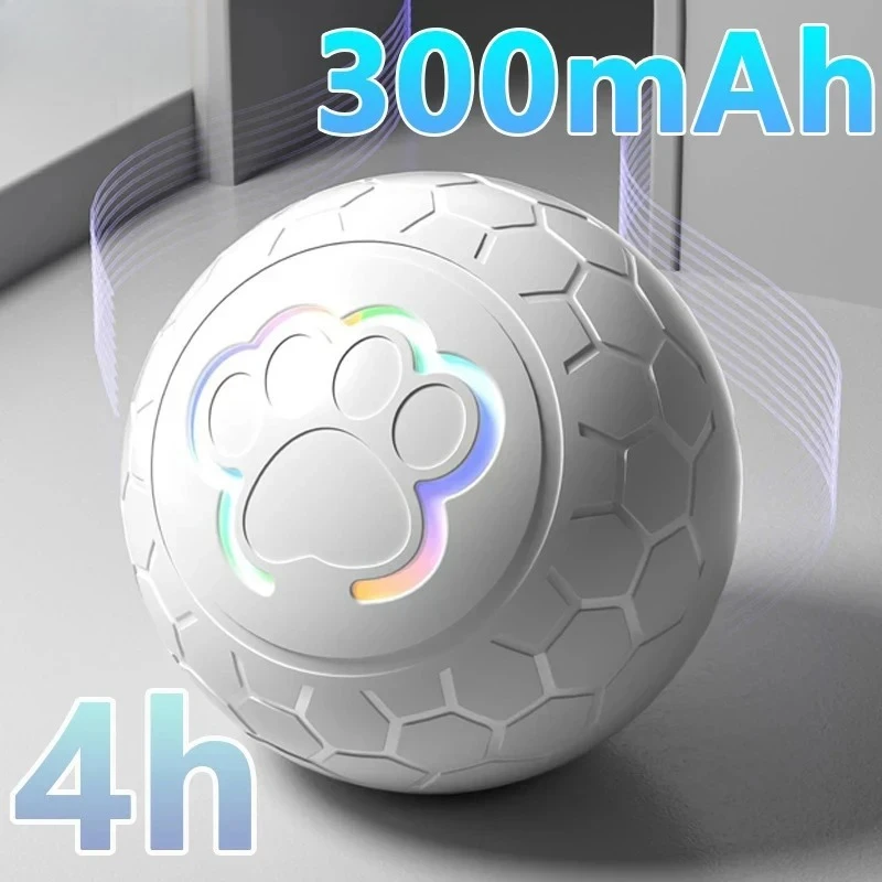 

Youpin Smart Dog Toy Ball Electronic Interactive Pet Toy Ball USB Automatic Bouncing Rolling Toy Ball RGB Lights Cat Product