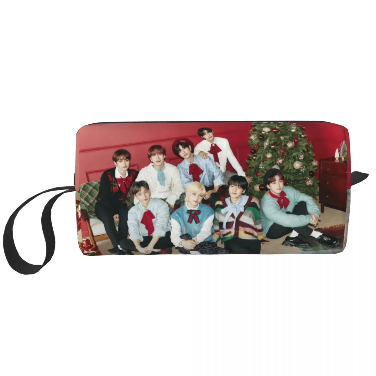 Kpop Star Singer Idol Cosmetic Bag Women Makeup Bags Straykids Travel Zipper Toiletry Bag Organizer Merch