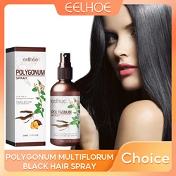 EELHOE Black Spray for Hair Dye Polygonum Multiflorum White to Black Serum Scalp Treatment White Hair Cover Hair Care Products
