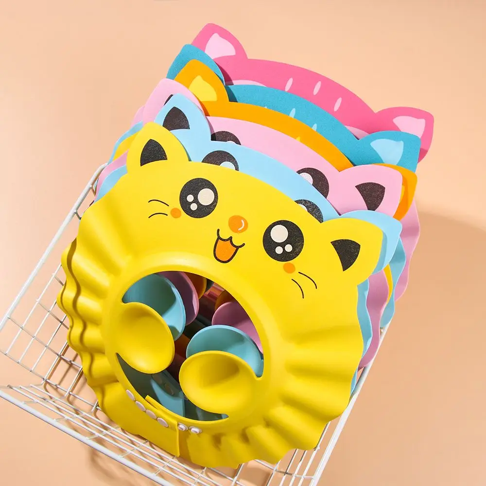 Boys Girls Waterproof Eye Protection Adjustable Wash Hair Shield Bath Visor Baby Shower Caps Shampoo Hat