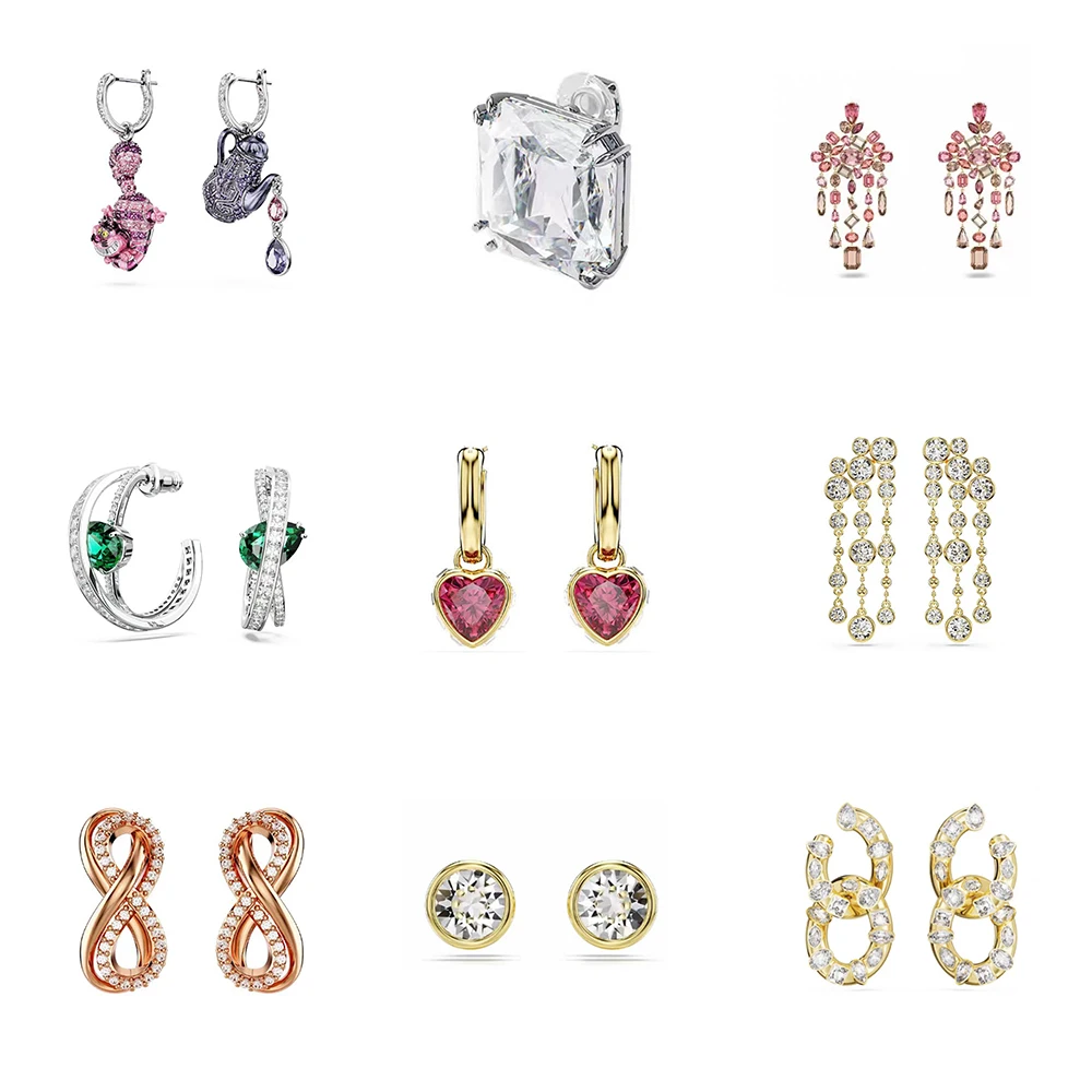 

New SW Creative Design Earrings with Unlimited Patterns Rose Gold Fashion Earrings, Versatile for Daily Use