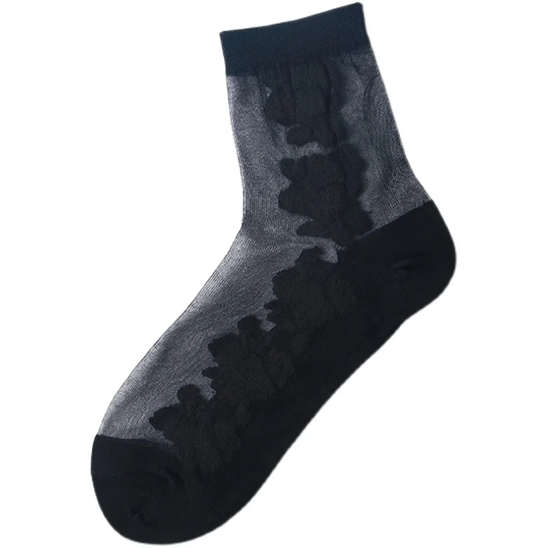 

Женское Sos из чистого хлопка до середины икры, прозрачное стекло, шелк, анти-качатное переплетение Bla Crystal ort Crystal Fle Color Wear Resis...