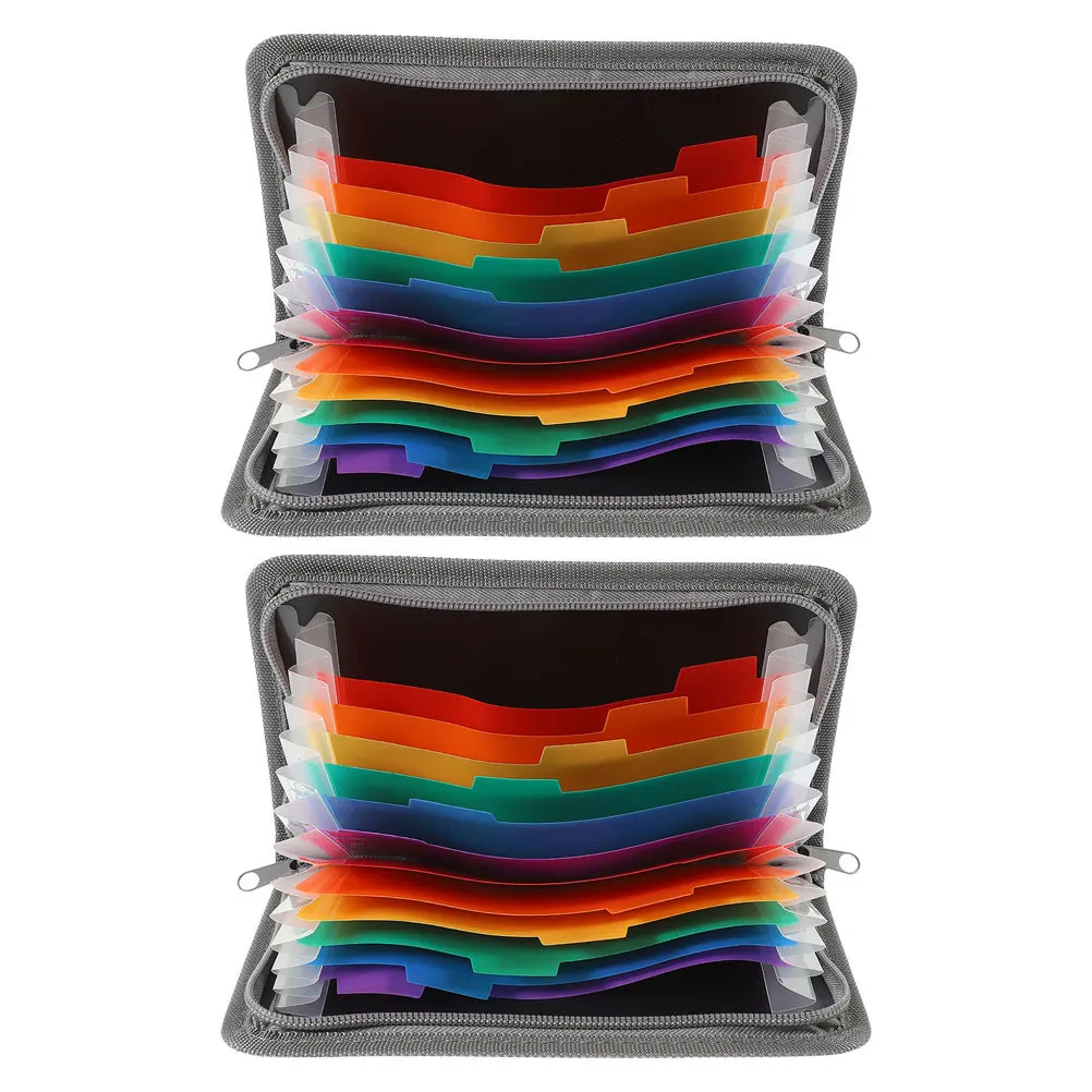 2 قطعة A6 البسيطة توسيع الأكورديون مجلد متعدد الطبقات سستة إغلاق استلام قسيمة المنظم المحمولة منظم المستندات #1