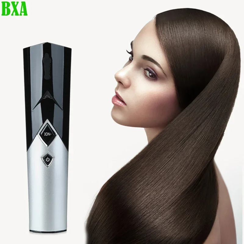 Black Wireless Infrared Massage Comb Magic Vibration Massager Hair Brush Handheld Electric Hair Comb Hair Growth Care