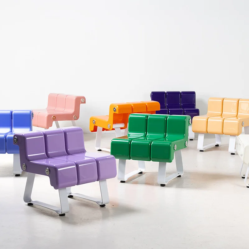 Colorful Piano Bench, Dopamine Leisure Bench, Modern Living Room Furniture, Artistic Minimalist Outdoor Chair, Backrest Seat