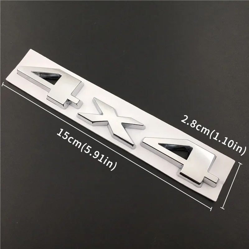 1 قطعة 4X4 ثلاثية الأبعاد جسم السيارة الخلفي الحاجز ملصق شعار الرياضة شارة كروم لدليل فريلانسر جراند شيروكي رانجلر سيارة مائي #3
