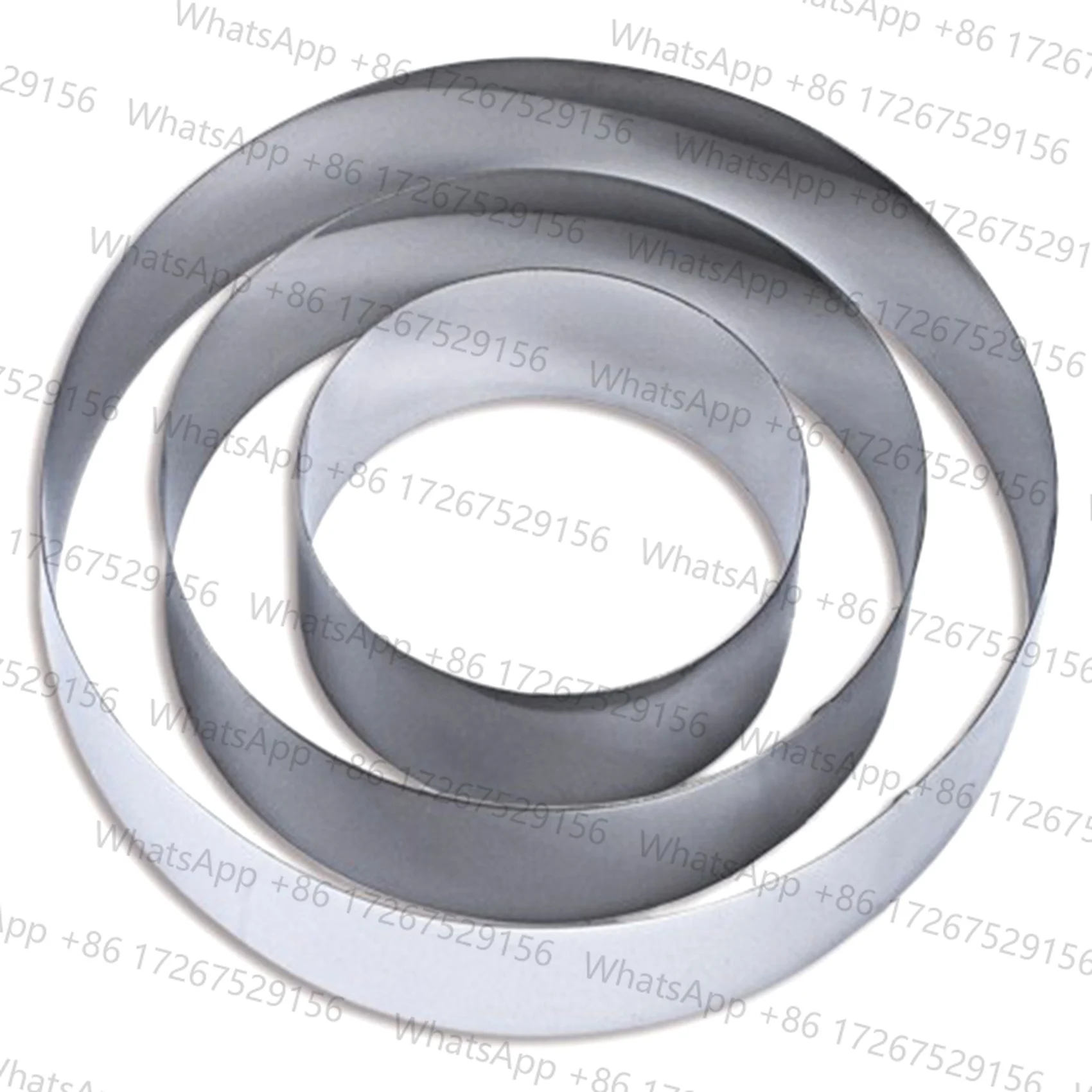 Trendy! 4/6/8 Inch Round Cake Mold Stainless Steel Baking Tool Cake Ring Set Biscuit Cutter English Muffin Ring DIY Tart Ring