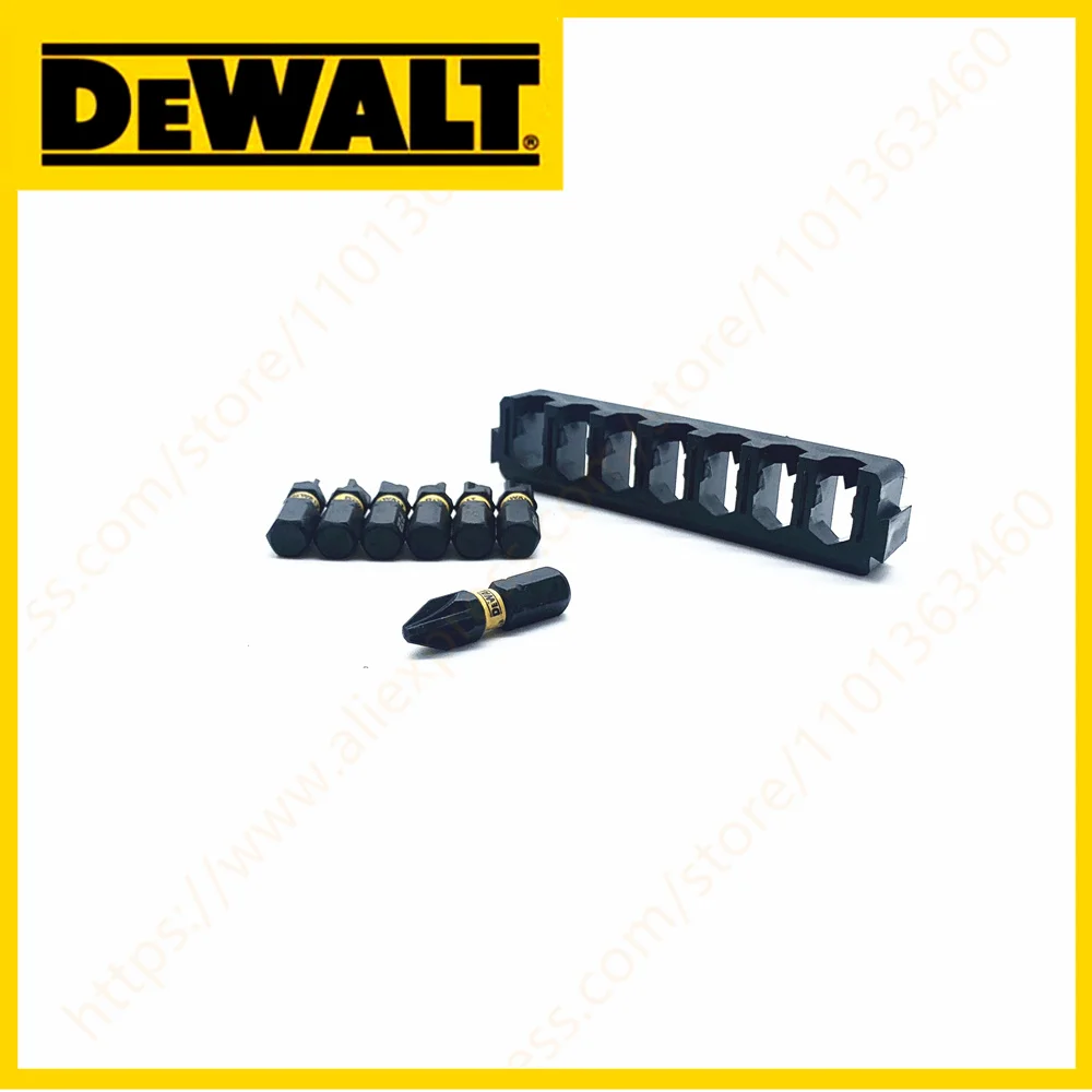 DEWALT 25MM PZ2 7 pezzi punte per trapano a percussione Set di testine per cacciavite in metallo duro in acciaio ad alta velocità