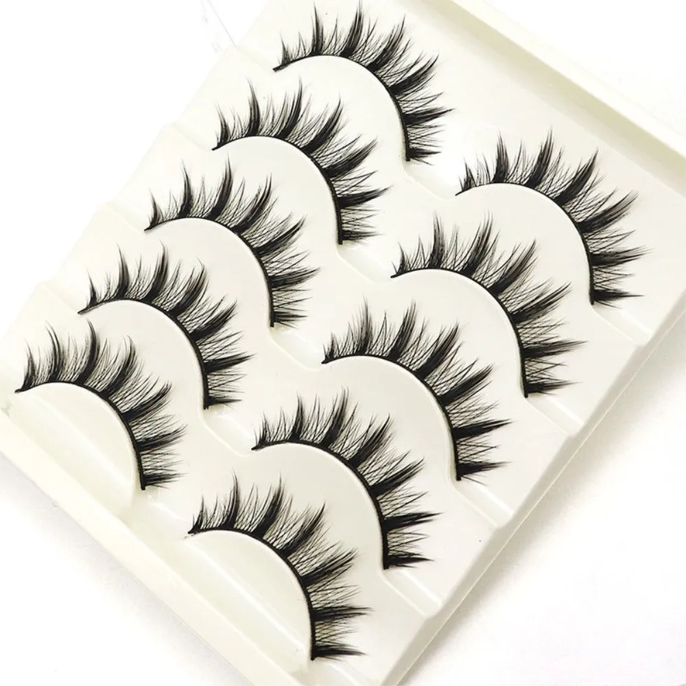 Black Little Devil False Eyelashes Curvature C 7-12MM DIY Lashes Extension Reusable Cos Cosplay Comic Fake Eyelashes Daily