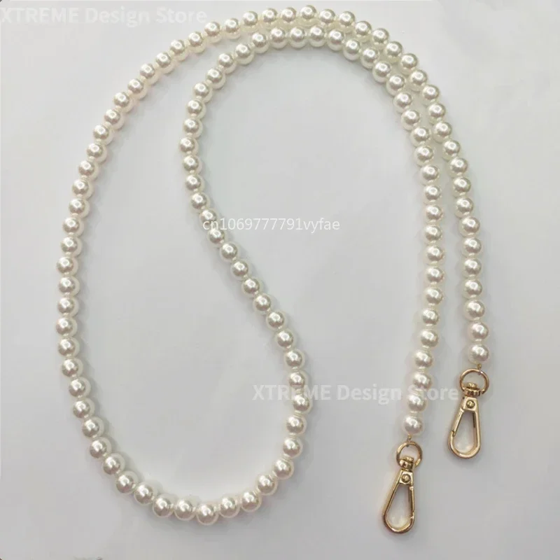 40-130cm Pearl Wrap Chain Wrap Chain Hand held Pearl Jewelry 10mm Pearl Woven Wrap Strap Bag Parts Accessories