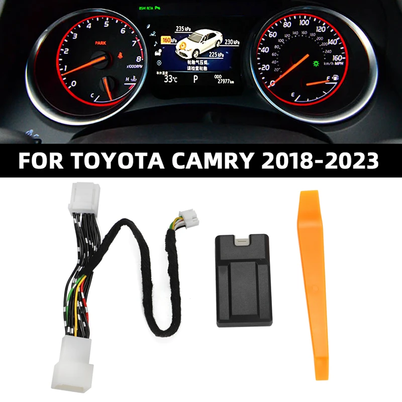 TPMS Tire Digital LCD Display Auto Security Alarm Tyre Pressure Monitor For Toyota Camry 2018-2023 2022 Corolla RAV4 2019-2023