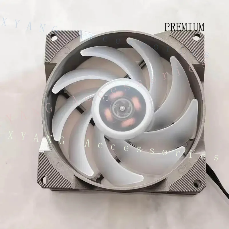 N+ for Cooler Master 9225 9CM Case Fan, 12V 4-Pin PWM Silent Thermostatic CPU Cooling Fan