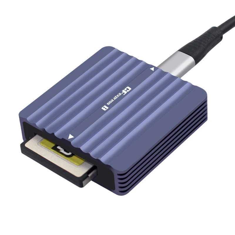 CFexpress B 타입 카드 리더기, USB 3.2 Gen2, 10Gbps 리더기, 알루미늄 휴대용 C 타입에서 CF 익스프레스 메모리 카드 어댑터, Z6, Z7, 1DX3 용