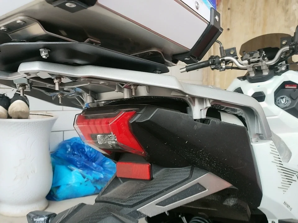 For SYM HUSKY ADV 150 Thickened Aluminum Rear Luggage Rack Tail Bracket Stable Support Top Case Scooter Modified Accessories