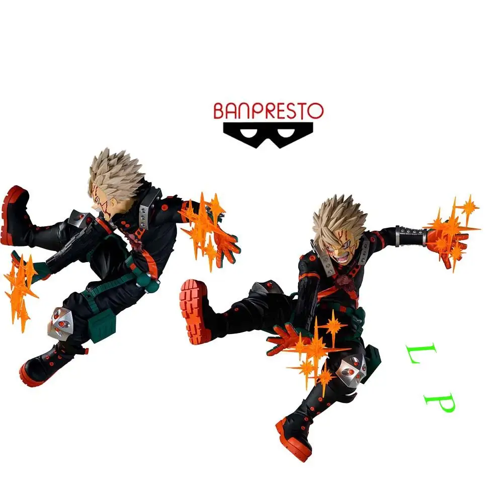 بانبريستو بانداي بطلي الأكاديمية Bakugou Katsuki متوفر في المخزون الأصلي أنيمي نموذج لجسم لعبة محاصر حقيقية