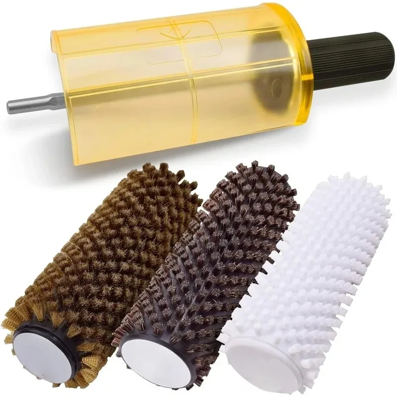 150mm Wide Roto Brush Ski Wax Kit SnapOut Quick-Change Axle 3 Brushes (Brass, Horse Hair and Nylon) for Waxing 150mm/300mm kit