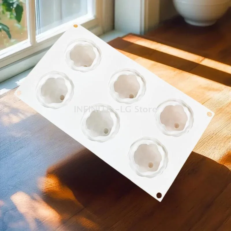 

3D 6 Cavity Planet Mousse Cake Mold Jelly Pudding Chocolate Silicone Mould DIY Plaster Soap Model Kitchen Baking Tools