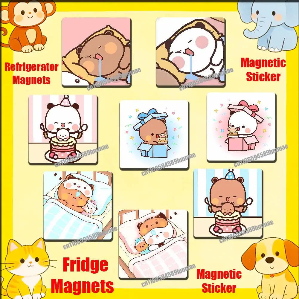 

For Funny Bubu Dudu Fridge Freezer Refrigerator Magnets Kitchen Metal Cabinet Magnetic Sticker Card