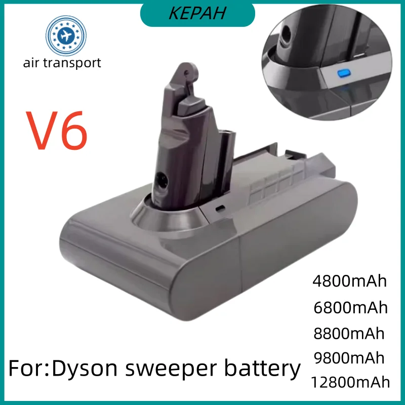 21.6V12800Ah ForDyson Battery Replacement DC62 DC59 DC58 SV03 SV04 SV09 V6 Animal Motorhead V6 Slim V6 Absolute Vacuum Batter