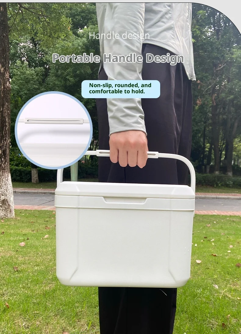 POWER LEAP Nowy Model 5L Przenośny Lodówka Termiczna na Piwo, Wino, Ryby, na Kemping, Zewnętrzna, Plastikowa, do Przechowywania Żywności, Piknikowa