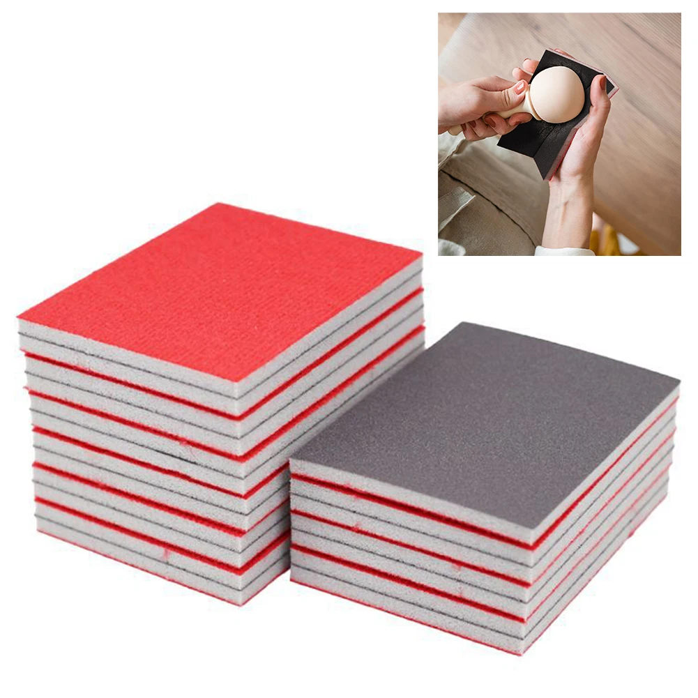 20Pcs/set Sanding Sponge Pad 180 /320 /400/ 600 /800 /1200 /2000 /2500 Grit Double-sided Sanding Paper Wet /Dry Sanding Block