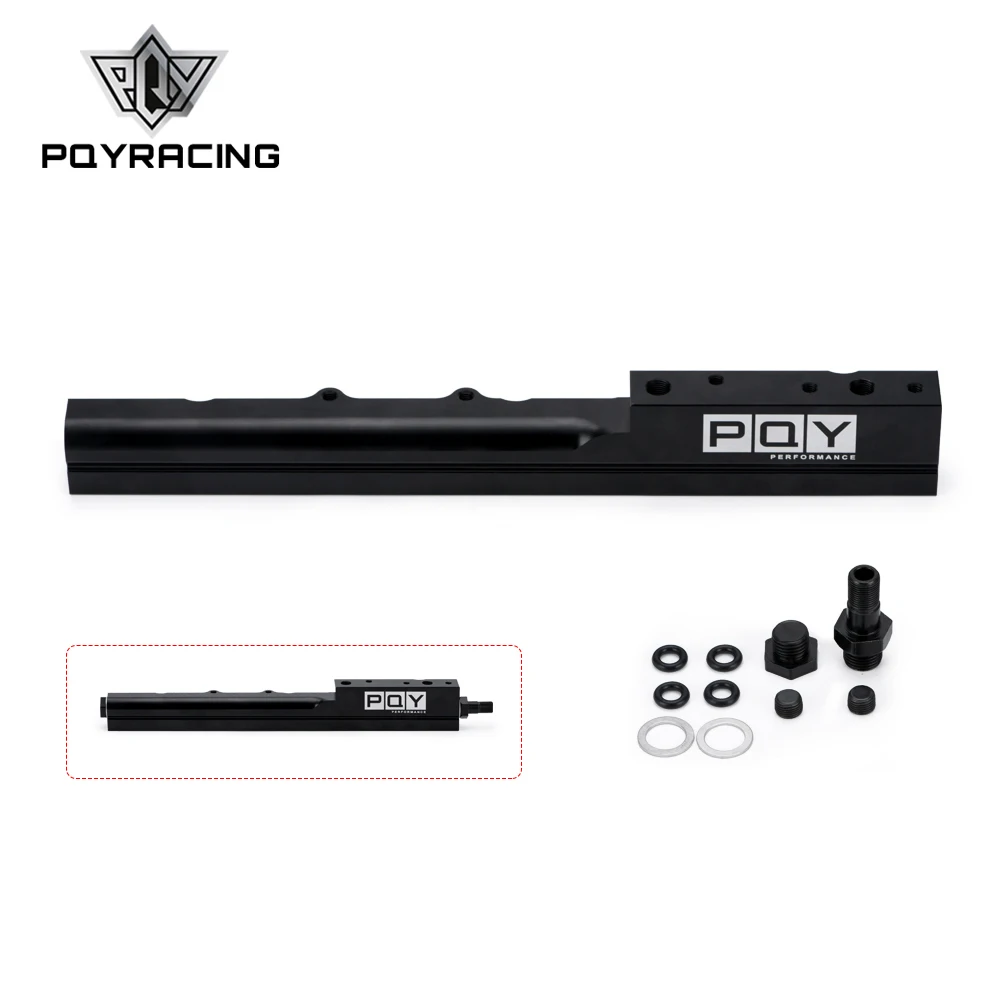 PQY Rail de carburant en aluminium noir pour Honda Civic Si B16A2 & B16A3 Avis et recommandations