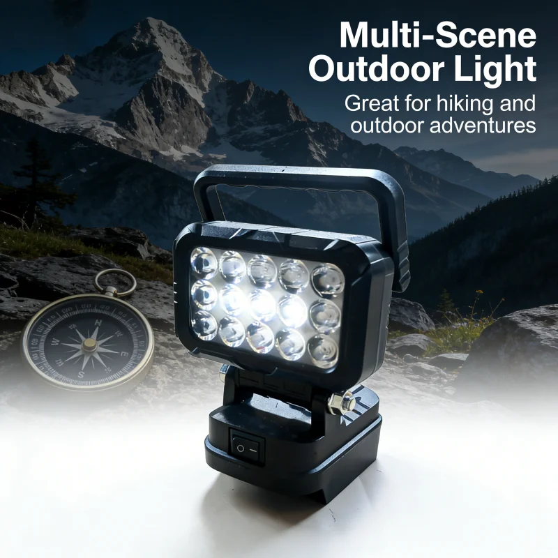 For Makita 18V Li-ion Battery Tool Accessories 15 Beads LED Working Light Lamp Flashlight Torch Spotlight Emergency Tool Light