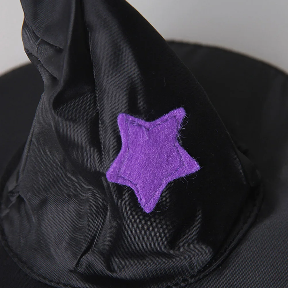 

Pet Halloween Cat Witch Hat Black Fully Lined Wizard Hat Costume Accessories Party Supplies for Festive Cosplay