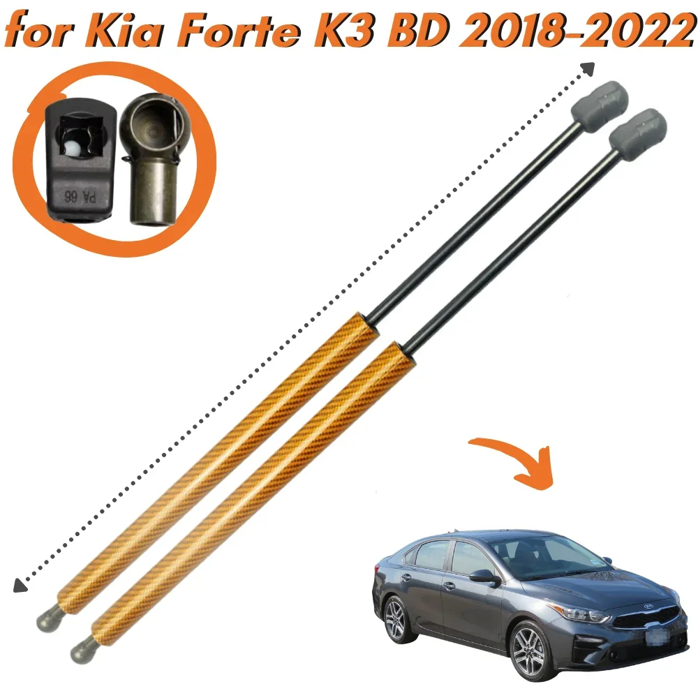 

9 Colors Carbon Fiber Front Bonnet Hood Gas Strut Spring for Kia Forte K3 Cerato BD 2018-2022 Lift Support Shock Absorber Damper