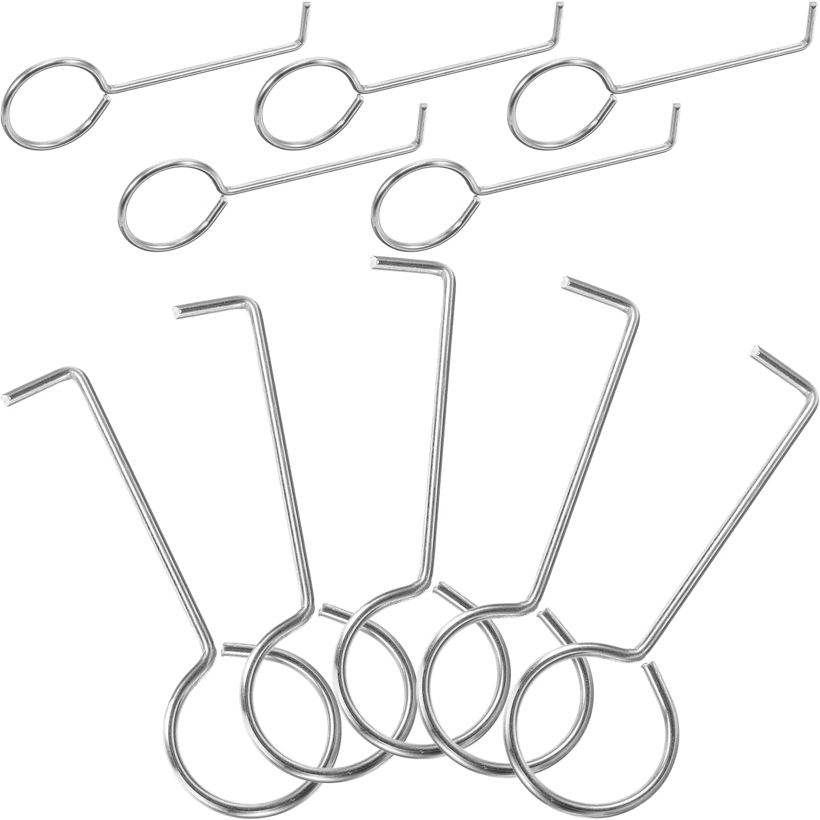 

10 Pcs Sink Strainer Lifting Hooks Grate Floor Drain Handle Grille Removal Tool