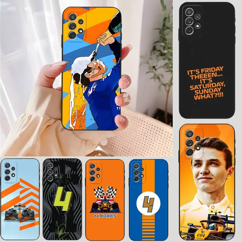 F1 Formula 1 Lando Norris Phone Case For Samsung S22 S22Ultra S30 S21 S20 S10 E Plus Ultra Lite S21Fe S9Plus Fundas Shell Cover