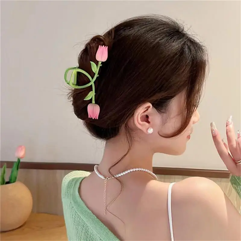 Hairpin Hollow Metal For Women Hair Claw Hair Accessories Shark Clip Elegant Vintage Headwear Flowers Geometric