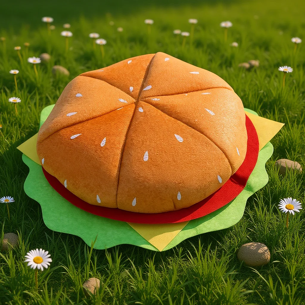 

Stylish Burger Hat Decorative Hamburger Headgear Party Cosplay Cartoon Headwear Performance Prop Hamburger Headgear