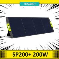 FOSSiBOT SP200+ 200W Foldable Solar Panel, 23.4% High Conversion Efficiency, Foldable & Portable, Easy Setup with Kickstand