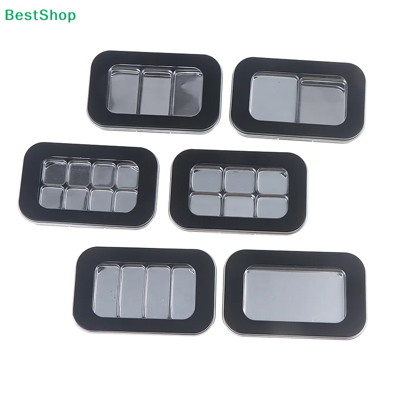 ✍Empty Magnetic Cosmetics Palette With Mirror 1/2/3/4/6/8 Grids Iron Plate Eyeshadow Blusher Lipstick DIY Glitter Makeup Box