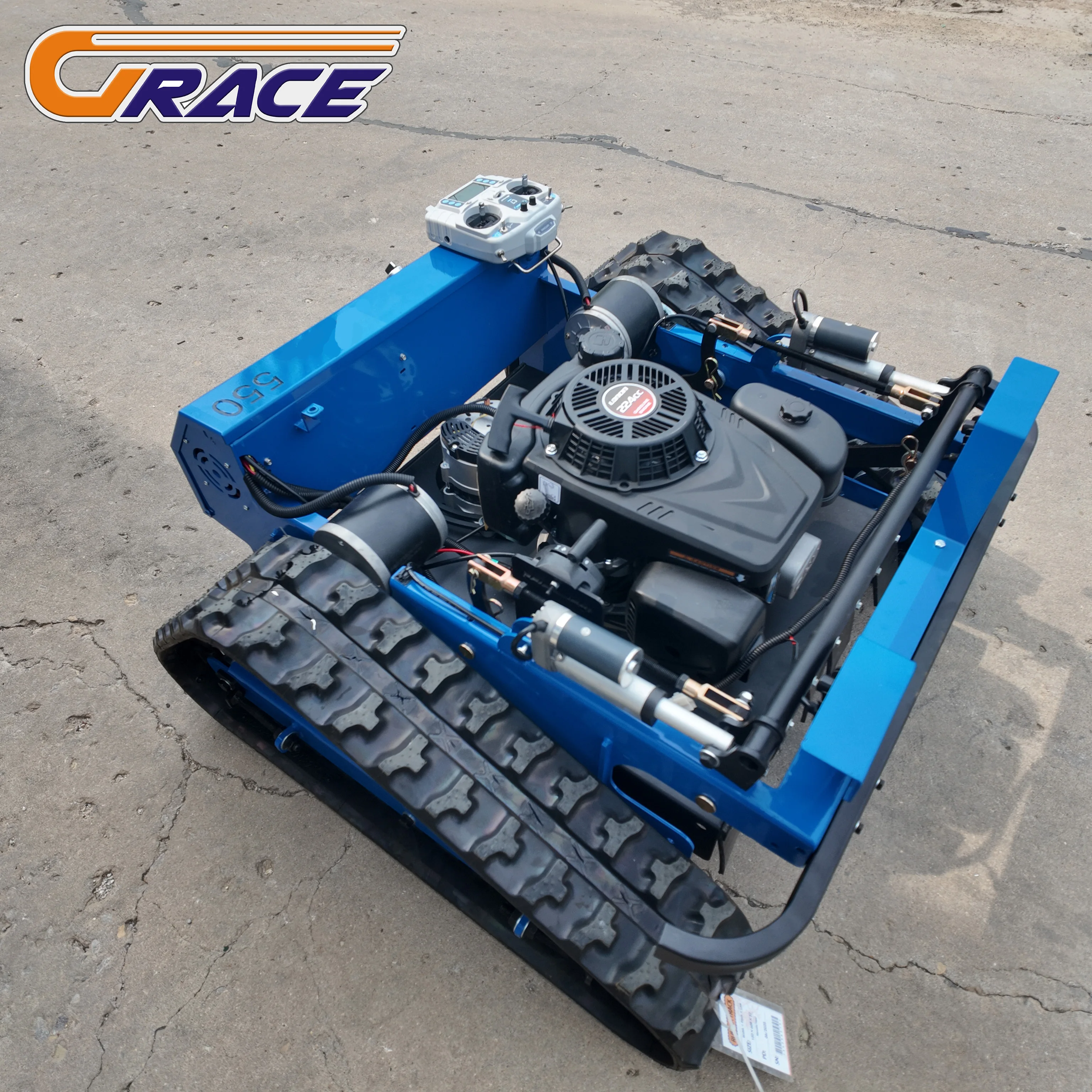 الجملة تصميم جديد الكهربائية التحكم عن بعد جزازة العشب المهنية الصف الزاحف جزازة العشب استخدام حديقة المنزل