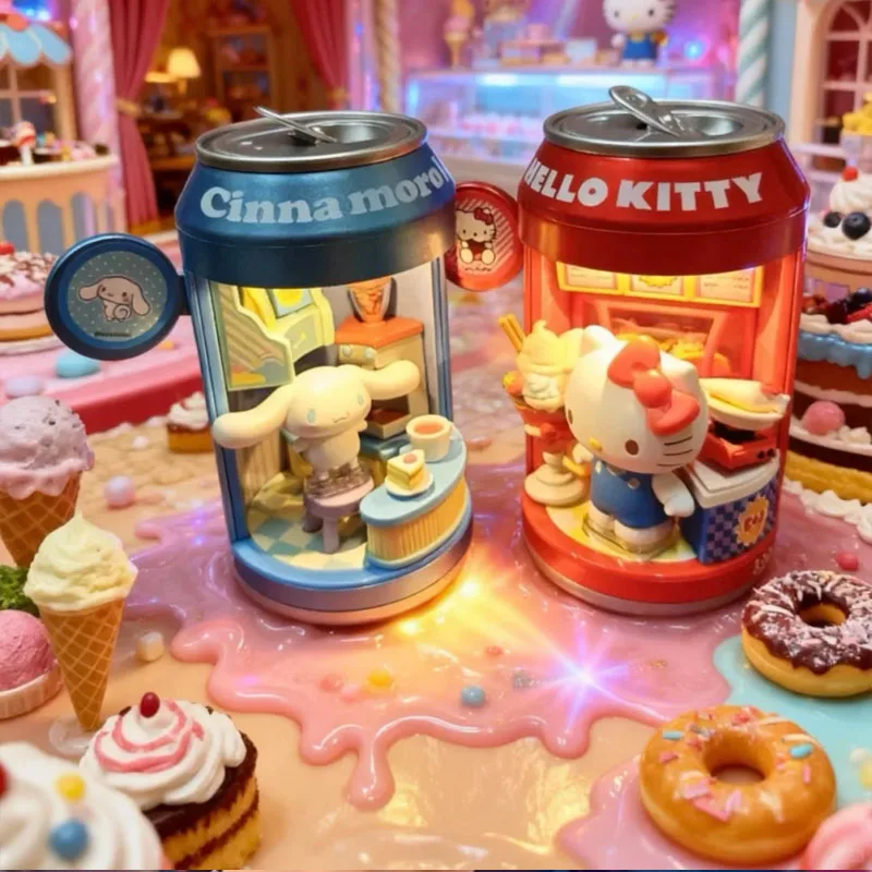 

Sanriose Anime Characters Kuromi My Melody Cinnamoroll Creative Toy Can Models From The Shopping Streetse Collection Ornament