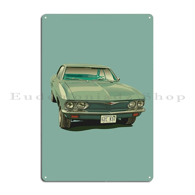 Corvair Peggy S Car Fargo Metal Sign Living Room Cinema Kitchen Garage Print Tin Sign Poster