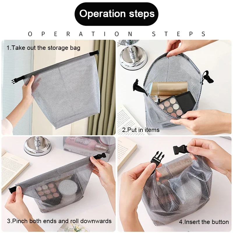 حقيبة سباحة عالية الختم مقاومة للماء كبيرة الحجم شفافة تحت الماء حقيبة حماية جافة حقيبة تخزين مستحضرات التجميل حقيبة يد