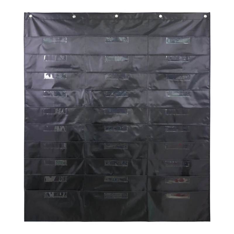 F3MA Grafico tascabile per montaggio a parete 30 tasche 5 Appendiabiti per porta, organizer per forniture per ufficio