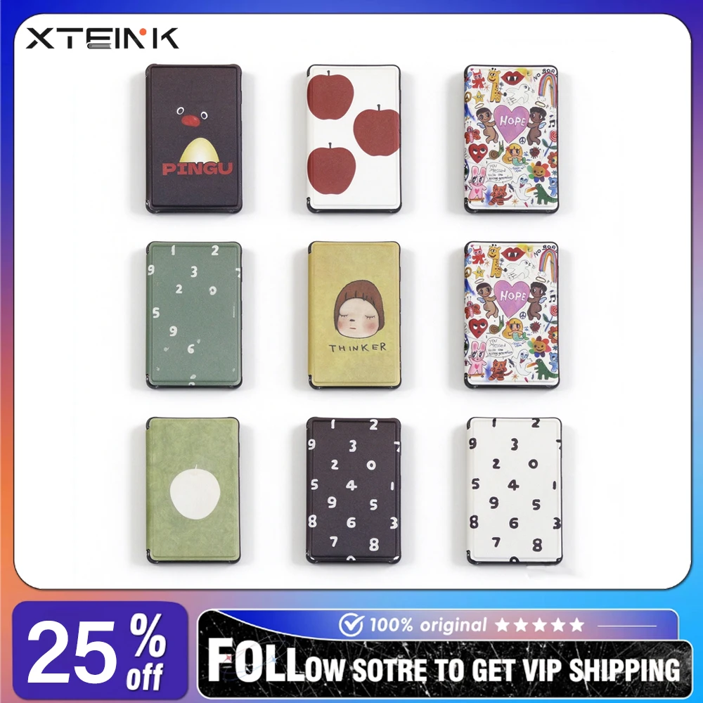 For XTEINK X3 X4 X4PRO E-Book Readers Flip Cover Magnetic Protective Shell Personalized Creative Anti-collision Replace Case