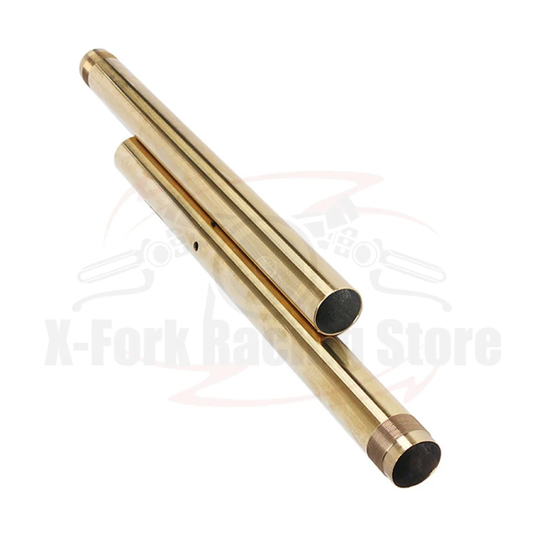 Front Fork Inner Tubes Pipes Pair For Kawasaki ZX12R ZX-12R 2000-2006 01 02 03 04 05 Shock Absorber Bars Fork Legs Gold 43x505mm