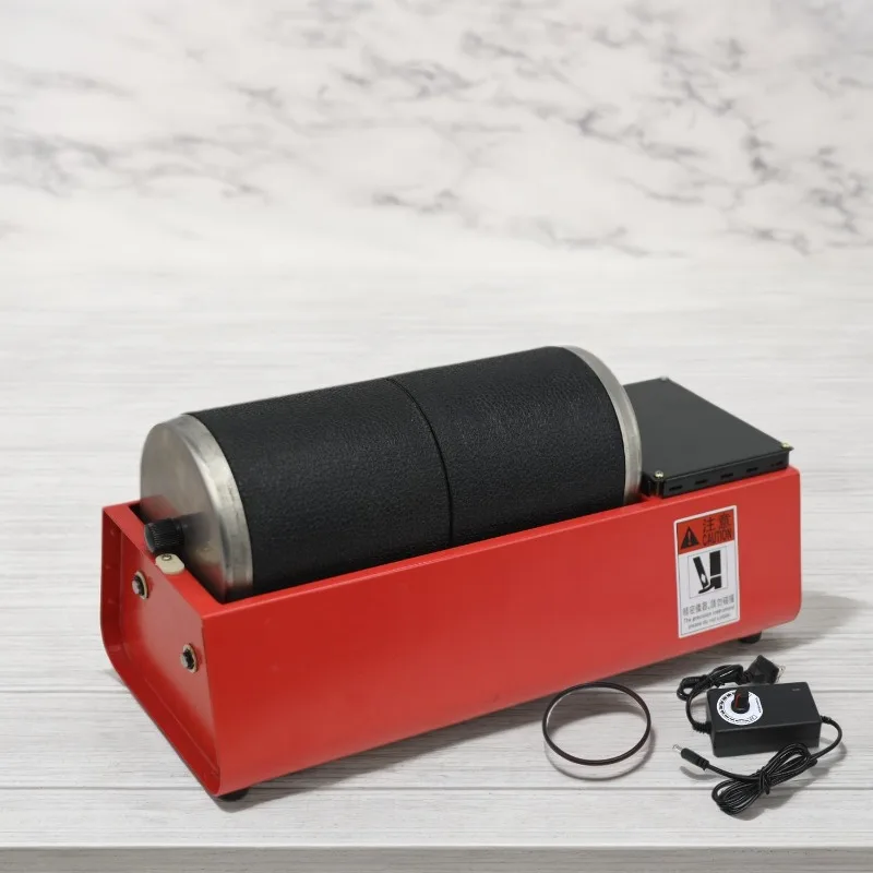 Variable Speed 230V Double Rubber Drum Low speed Rotary Electric Polishing And Grinding Machine For Jewellery